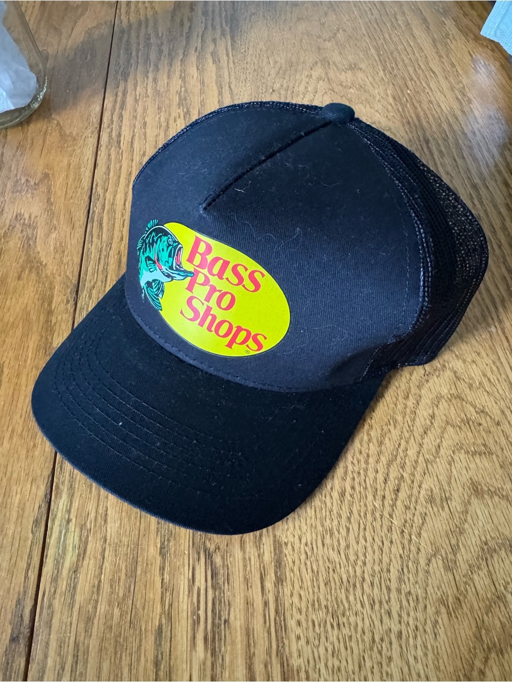 Bass Pro Shops Black Trucker Cap